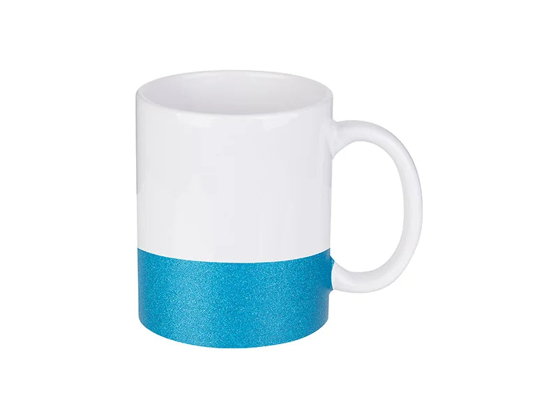Sublimation 11oz/330ml Bottom Glitter Mug(Blue)