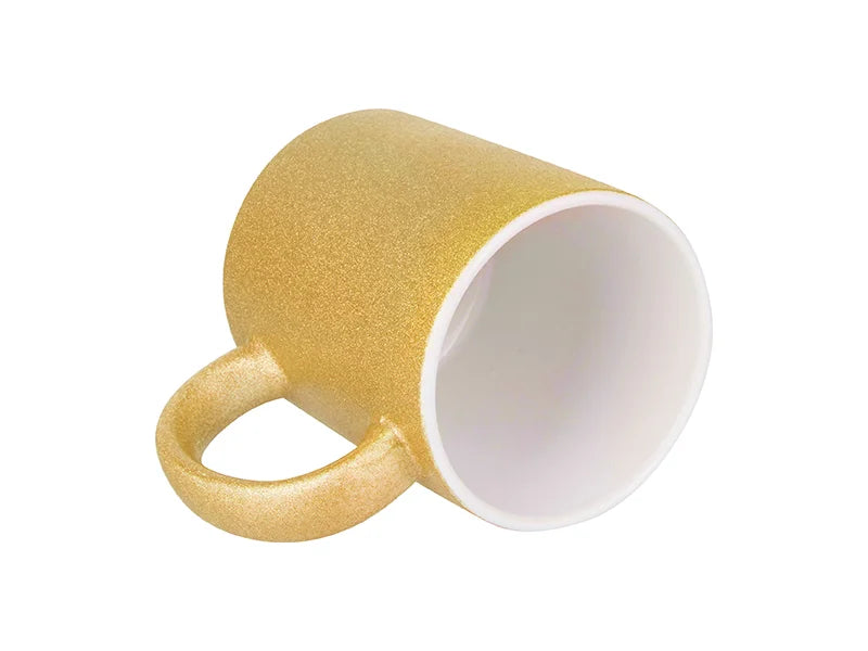 Sublimation 11oz/330ml Glitter Mug (Gold)