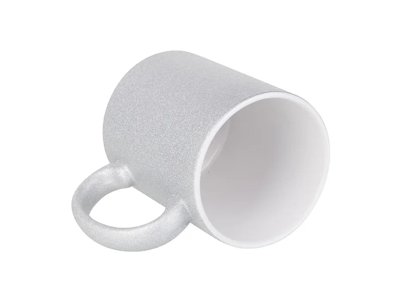 Sublimation 11oz/330ml Glitter Mug (Silver)
