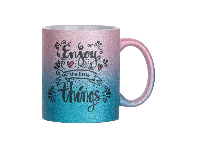 Sublimation 11oz/330ml Gradient Bottom Glitter Mug
