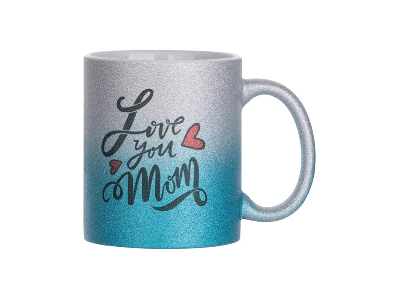 Sublimation 11oz/330ml Gradient Bottom Glitter Mug