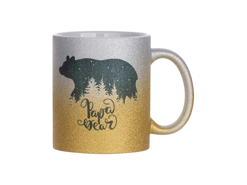 Sublimation 11oz/330ml Gradient Bottom Glitter Mug