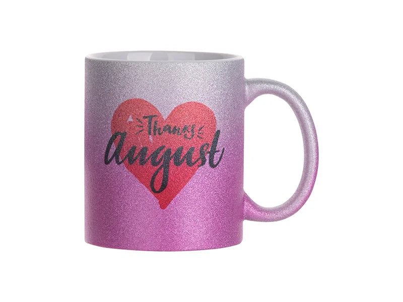 Sublimation 11oz/330ml Gradient Bottom Glitter Mug