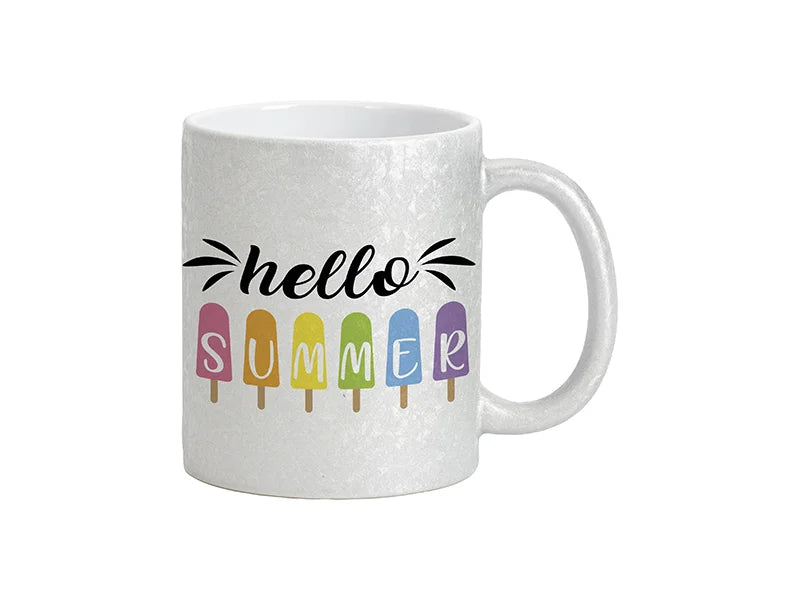 Sublimation Blanks 11oz Crackle Finish Ceramic Mug(Grey)