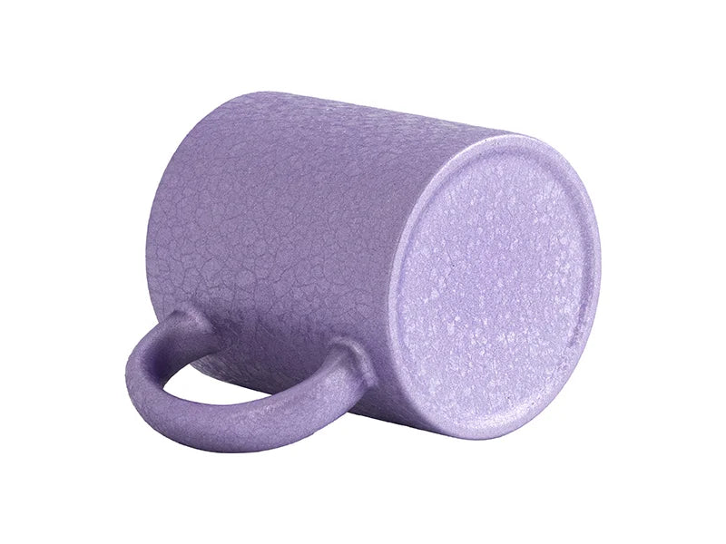 Sublimation Blanks 11oz Crackle Finish Ceramic Mug(Purple)