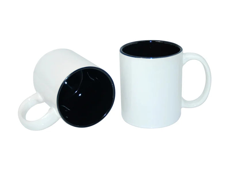 Sublimation 11oz Two-Tone Color Mugs - Black