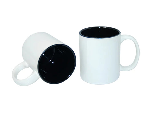 Sublimation 11oz Two-Tone Color Mugs - Black