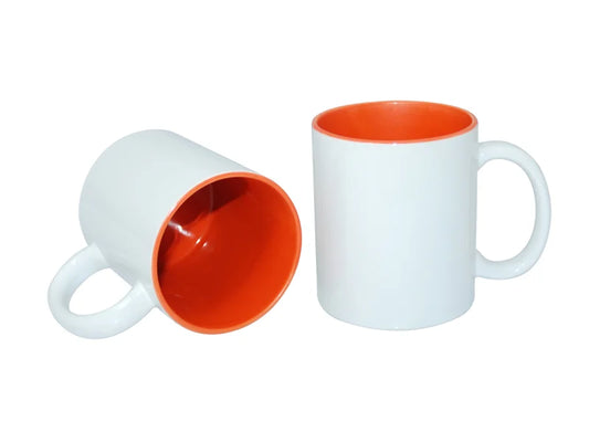 Sublimation 11oz Two-Tone Color Mugs - Orange