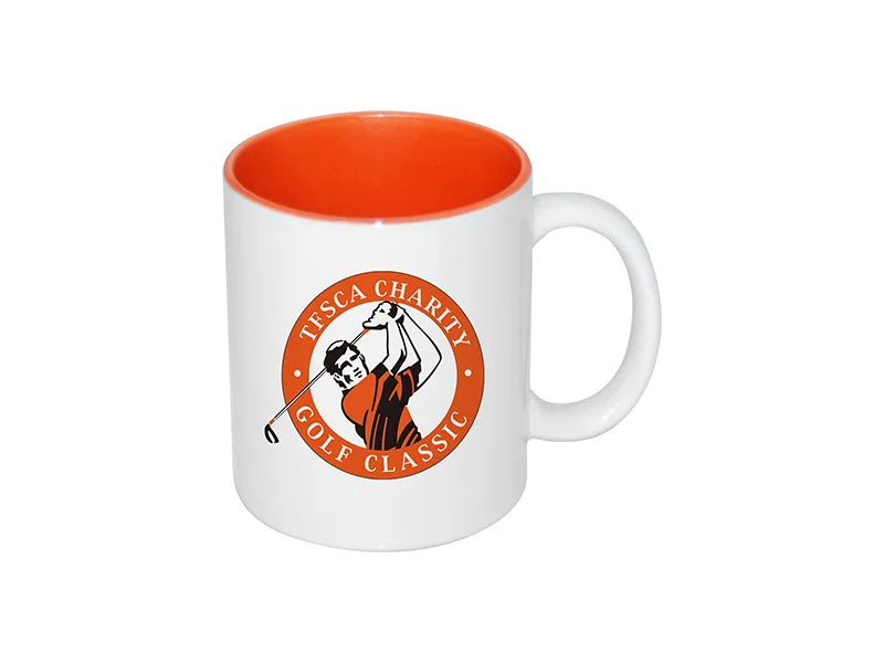 Sublimation 11oz Two-Tone Color Mugs - Orange