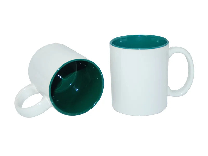 Sublimation 11oz Two-Tone Color Mugs - Green