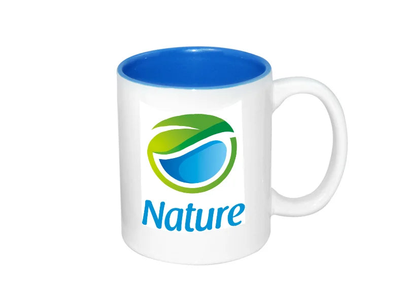 Sublimation 11oz Two-Tone Color Mugs - Medium Blue