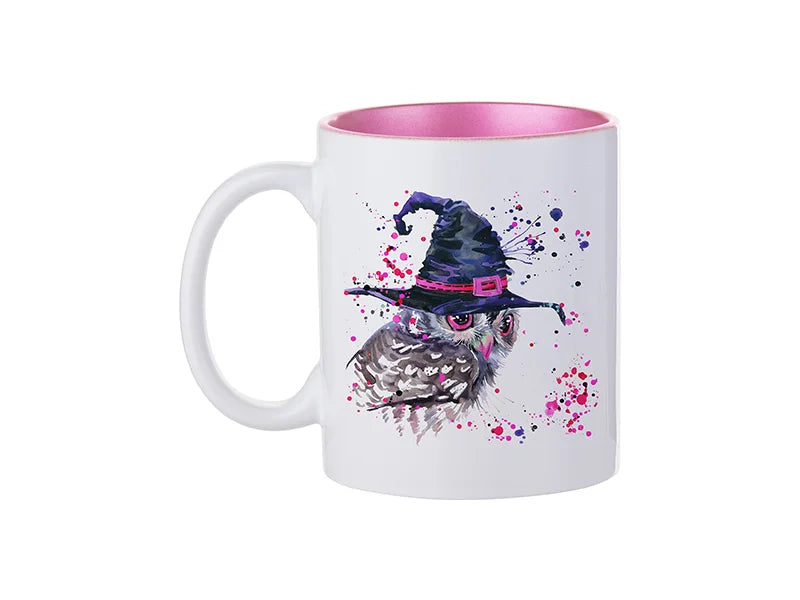 Sublimation 11oz Inner Sparkle Mug (Pink)
