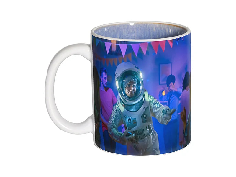 Sublimation 11oz Two-Tone Kiln-changed Color Mug (Light Blue)