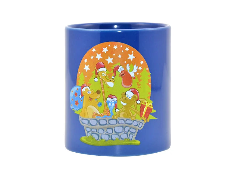Sublimation 11oz Full Color Mug(Glossy, Middle Blue)