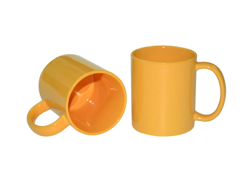 Sublimation 11oz Full Color Mug(Glossy, Yellow)