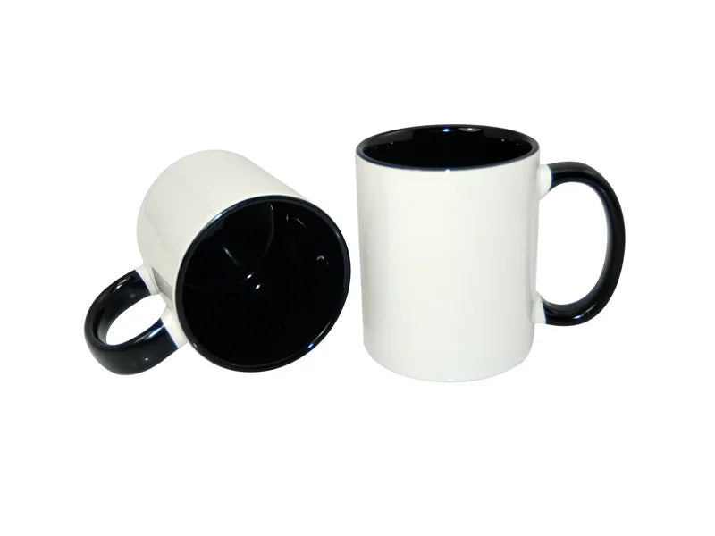 Sublimation 11oz Inner Rim Color Mug - Black