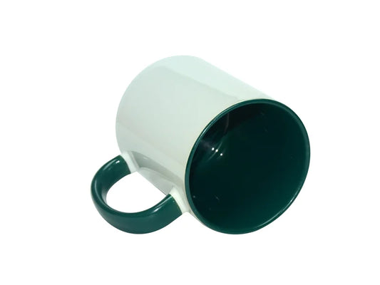 Sublimation 11oz Inner Rim Color Mug - Green