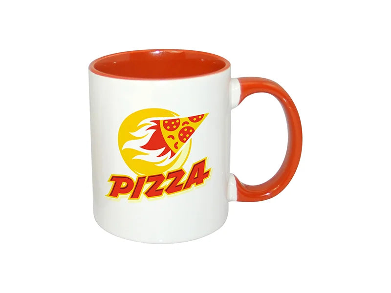 Sublimation 11oz Inner Rim Color Mug - Orange