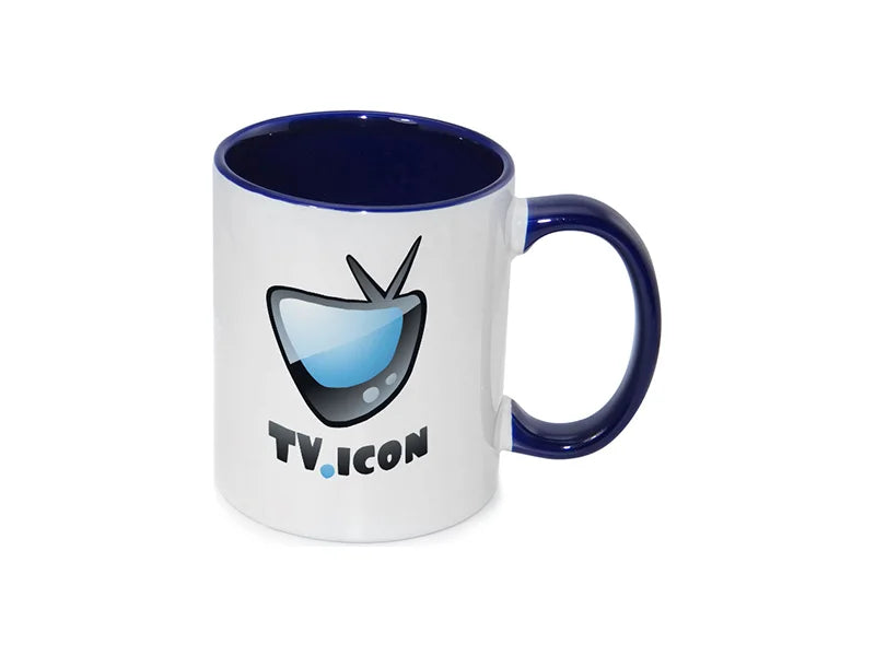 Sublimation 11oz Inner Rim Color Mug - Blue