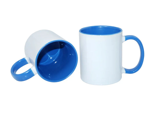 Sublimation 11oz Inner Rim Color Mug - Light Blue