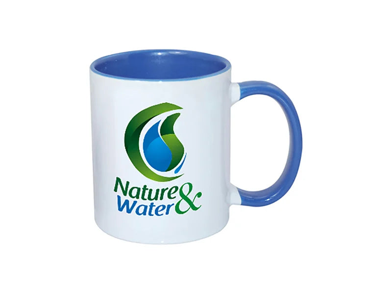 Sublimation 11oz Inner Rim Color Mug - Medium Blue