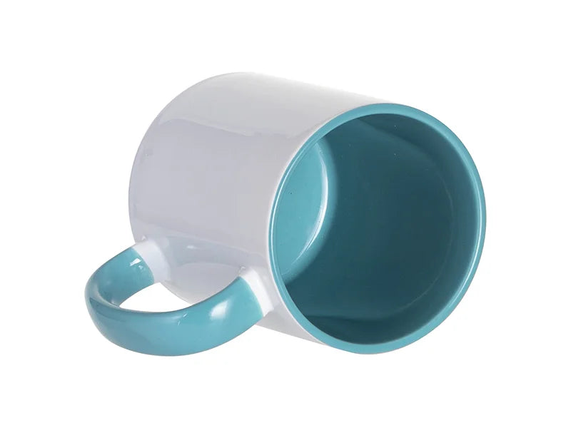 Sublimation 11oz Inner/Handle Color Mug - Lake Blue