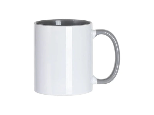 Sublimation Blanks 11oz Inner/Handle Color Mug Lunar Grey