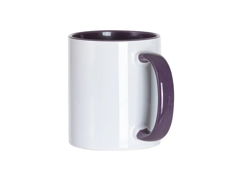 Sublimation Blanks 11oz Inner/Handle Color Mug Starry Purple