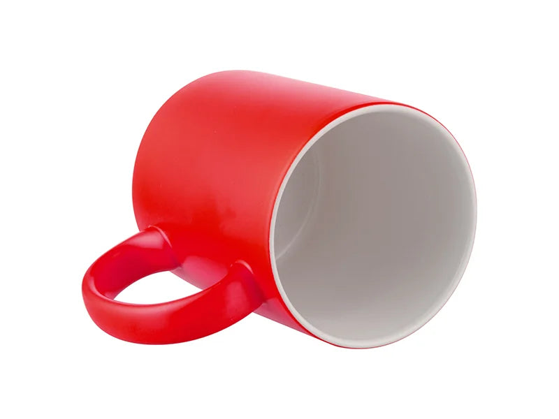 Sublimation 11oz Full Color Mug (Frosted, Red)