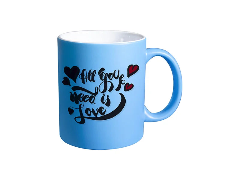 Sublimation 11oz Full Color Mug (Frosted, Skyblue)