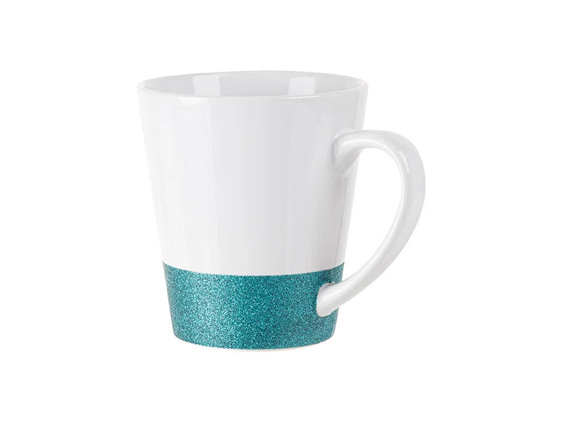 Sublimation 12oz Bottom Glitter Mug(Blue)