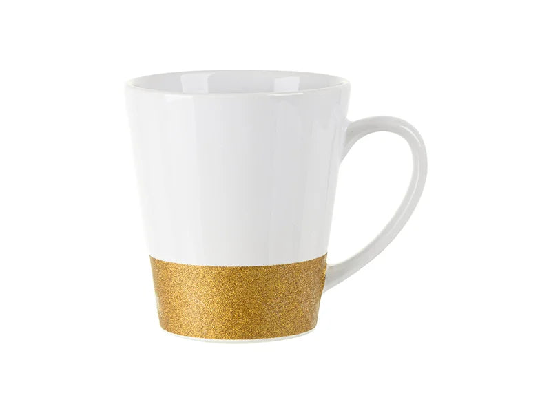 Sublimation 12oz Bottom Glitter Mug(Gold)