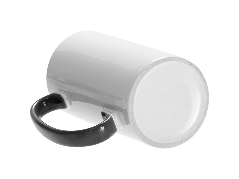 Sublimation Blanks 12.8oz/380ml Inner/Handle Color Skinny Tall Mug-Black