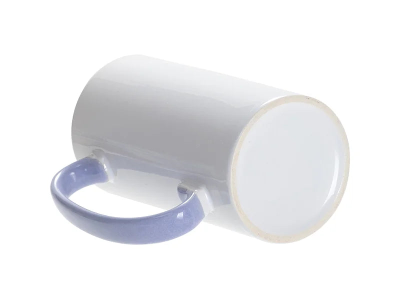 Sublimation Blanks 12.8oz/380ml Inner/Handle Color Skinny Tall Mug-Light Purple