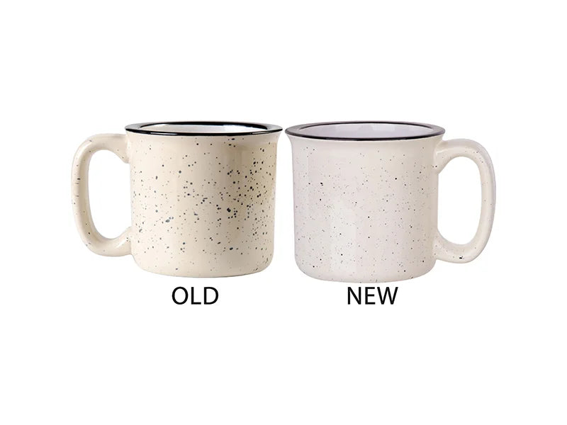 Sublimation 13oz/400ml Ceramic Enamel Coffee Mug (Beige Pattern)