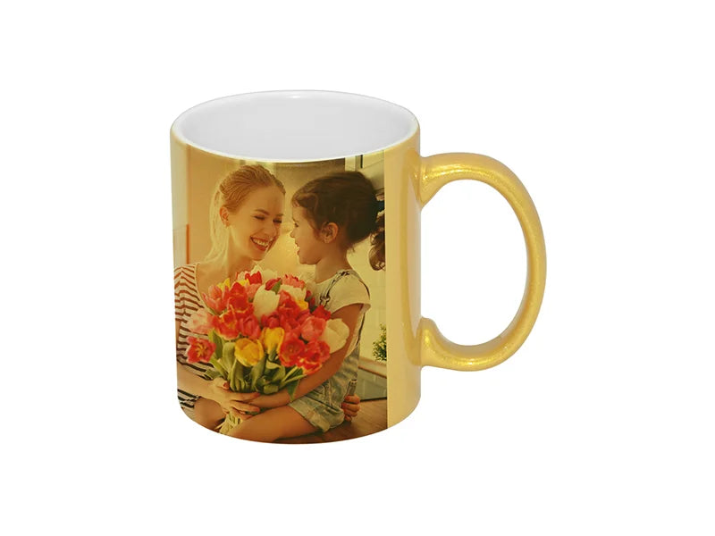Sublimation 11oz Golden Sparkling Mug