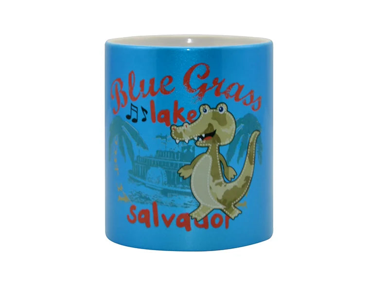 Sublimation 11oz Sparkling Mug(Light Blue)