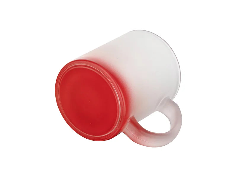 Sublimation 11oz Glass Mugs Gradient Red