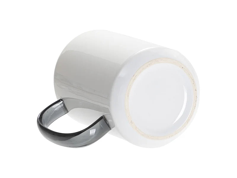 Sublimation Blanks 15oz Two-Tone Color Mug-Black (Black Glass Handle)