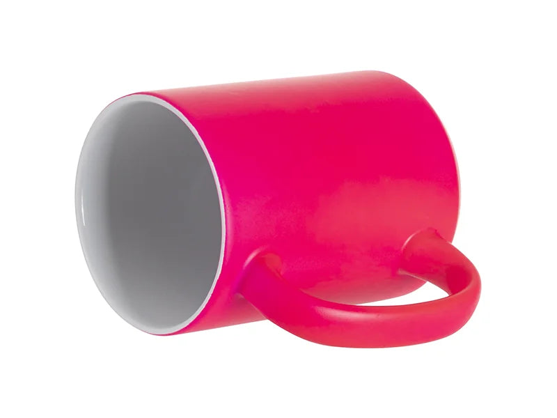 Sublimation Blanks 15oz Fluorescent Mug (Matt, Purple Red)