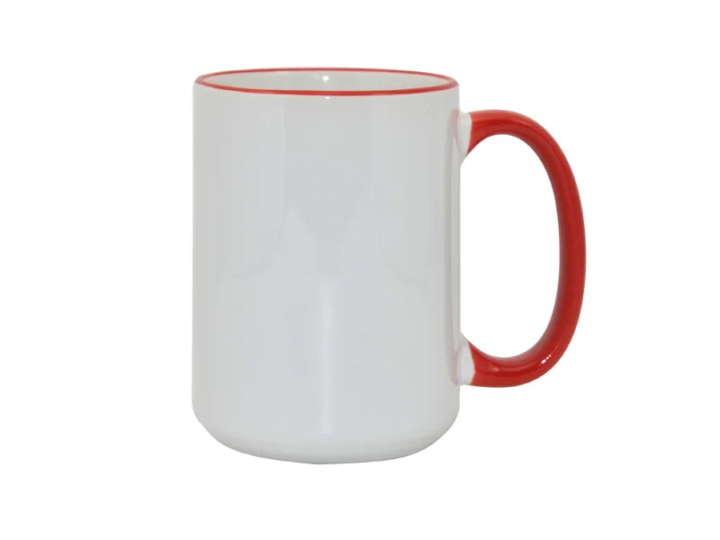Sublimation 15oz Rim/Handle Mugs
