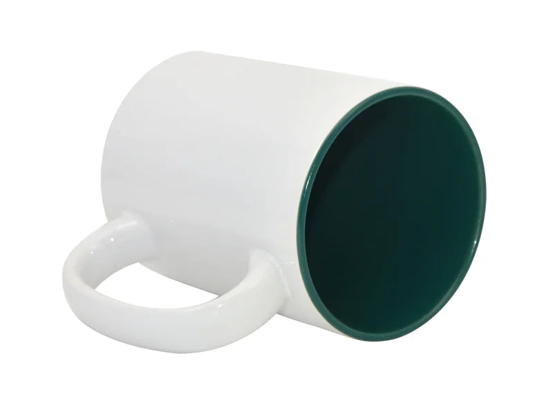 Sublimation 15oz Two-Tone Color Mugs - Green