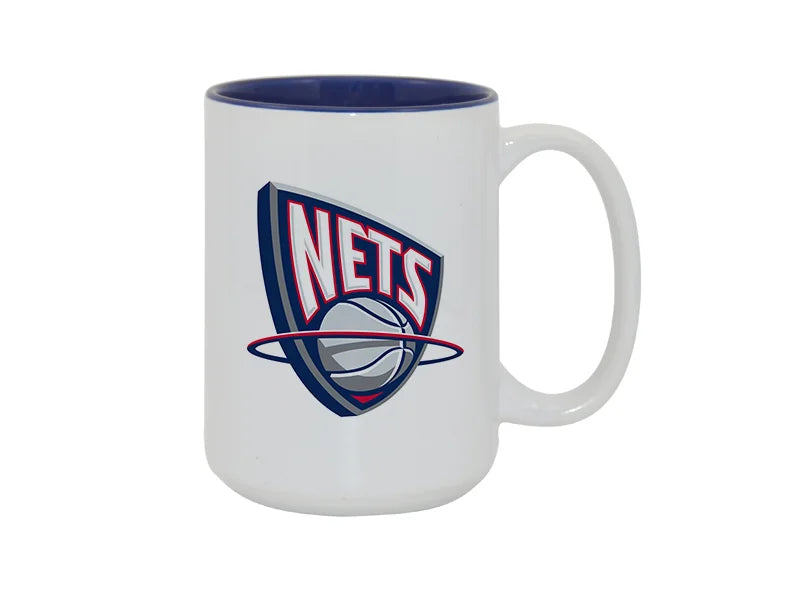 Sublimation 15oz Two-Tone Color Mugs - Blue