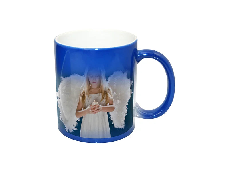 Sublimation 11oz Changing Color Mugs(blue)