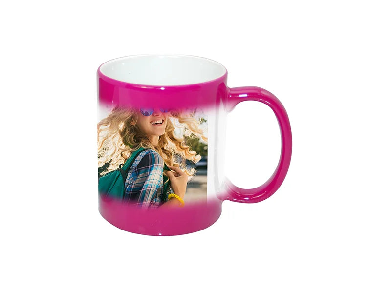 Sublimation 11oz Color Changing Mug (Purple Red)
