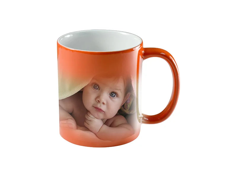 Sublimation 11oz Color Changing Mug (Orange)