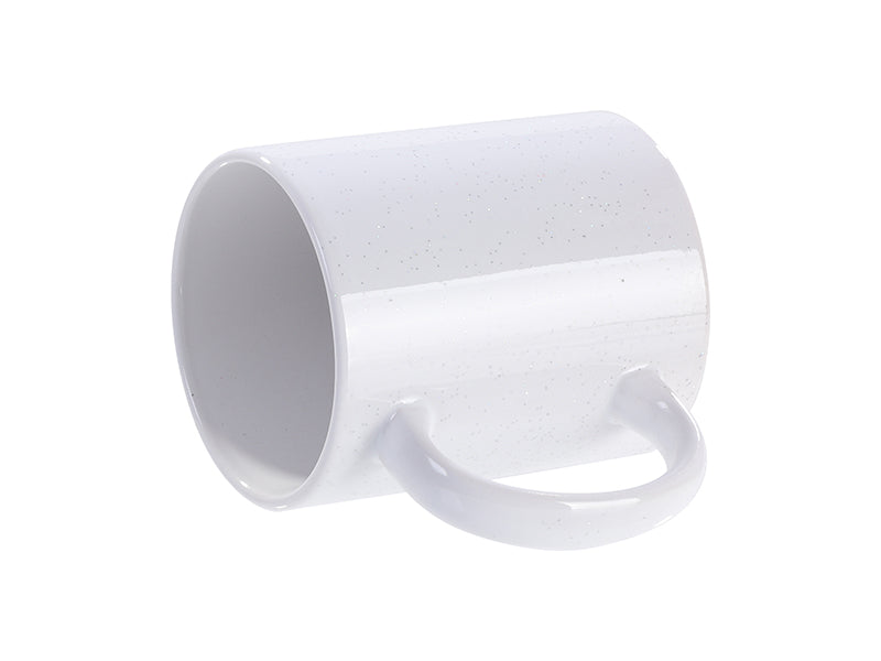 Sublimation Blanks Glossy 11oz 330ml White Starsky Glitter Mug