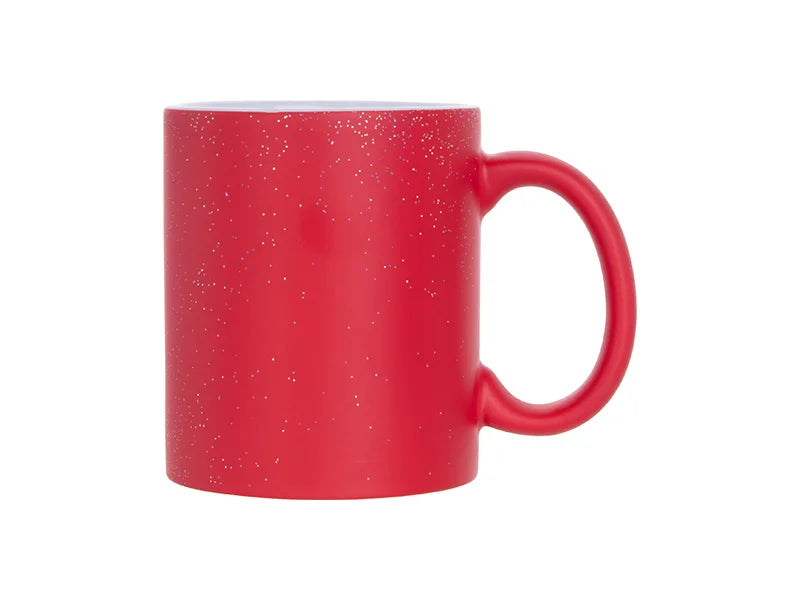 Sublimation 11oz Color Changing Mugs (StarSky Red, Frosted)