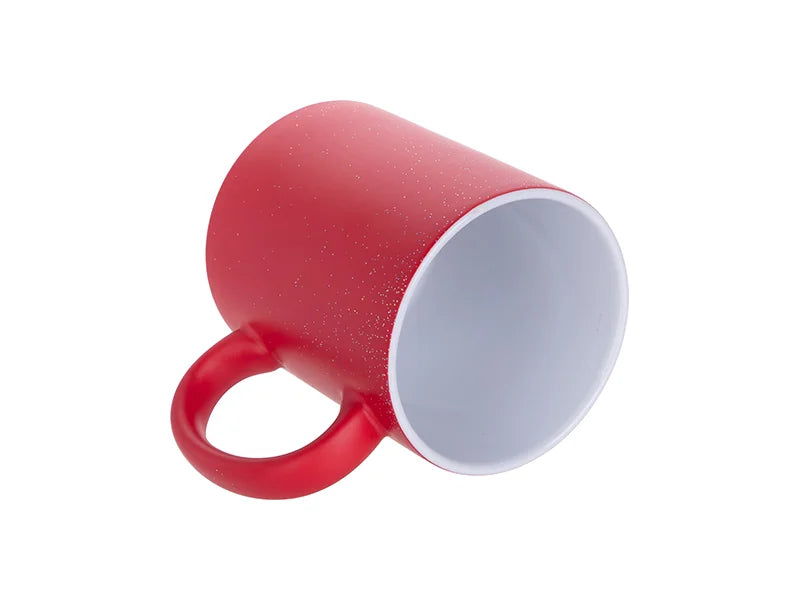 Sublimation 11oz Color Changing Mugs (StarSky Red, Frosted)