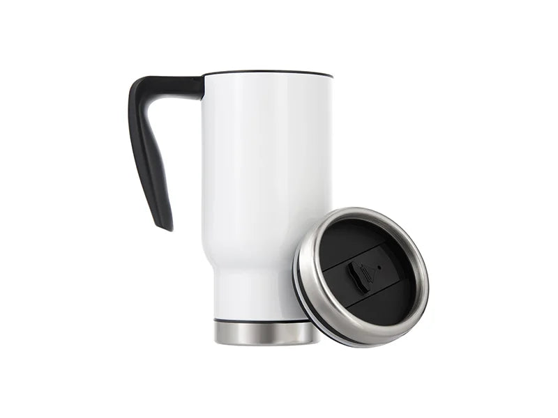 Sublimation 17oz Travel Mug w/ Plastic Insert(White)
